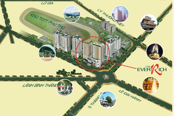 Dự án khu căn hộ The EverRich I – Quận 11 The EverRich I vi tri - Dự án khu căn hộ The EverRich I – Quận 11