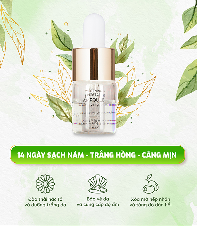 Hiệu quả sử dụng serum trị nám tàn nhang đồi mồi Hanvely